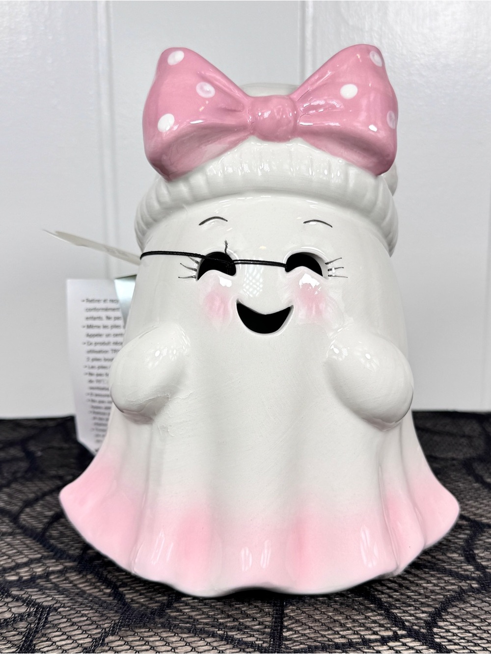 NEW Summerween 7.5” Goblin & Ghoul Blushing Ghost Halloween Decor